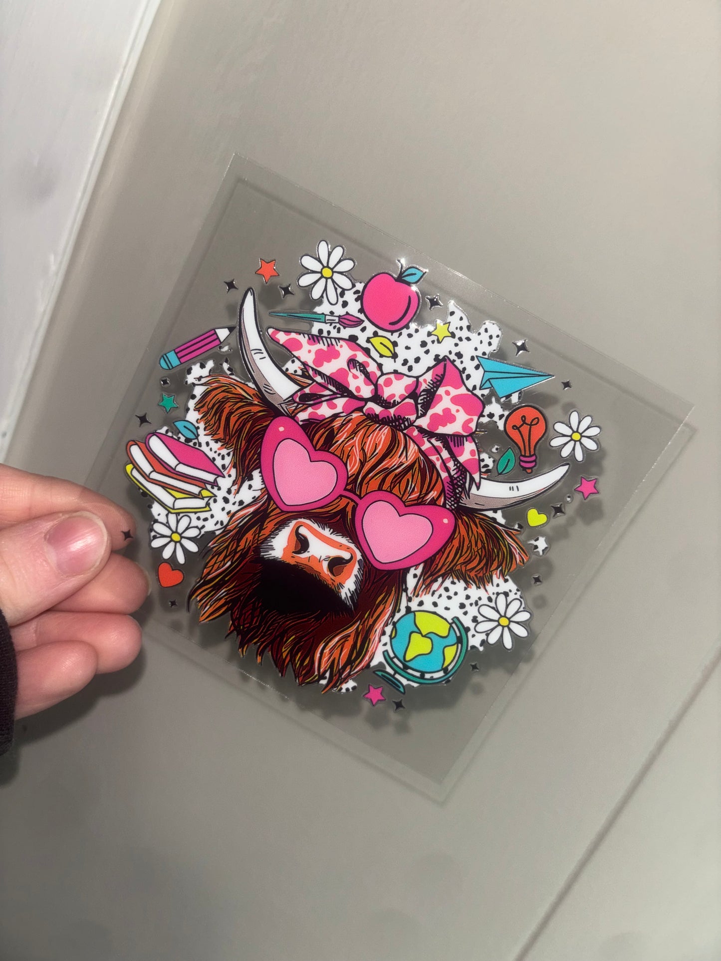 School Cow Decal