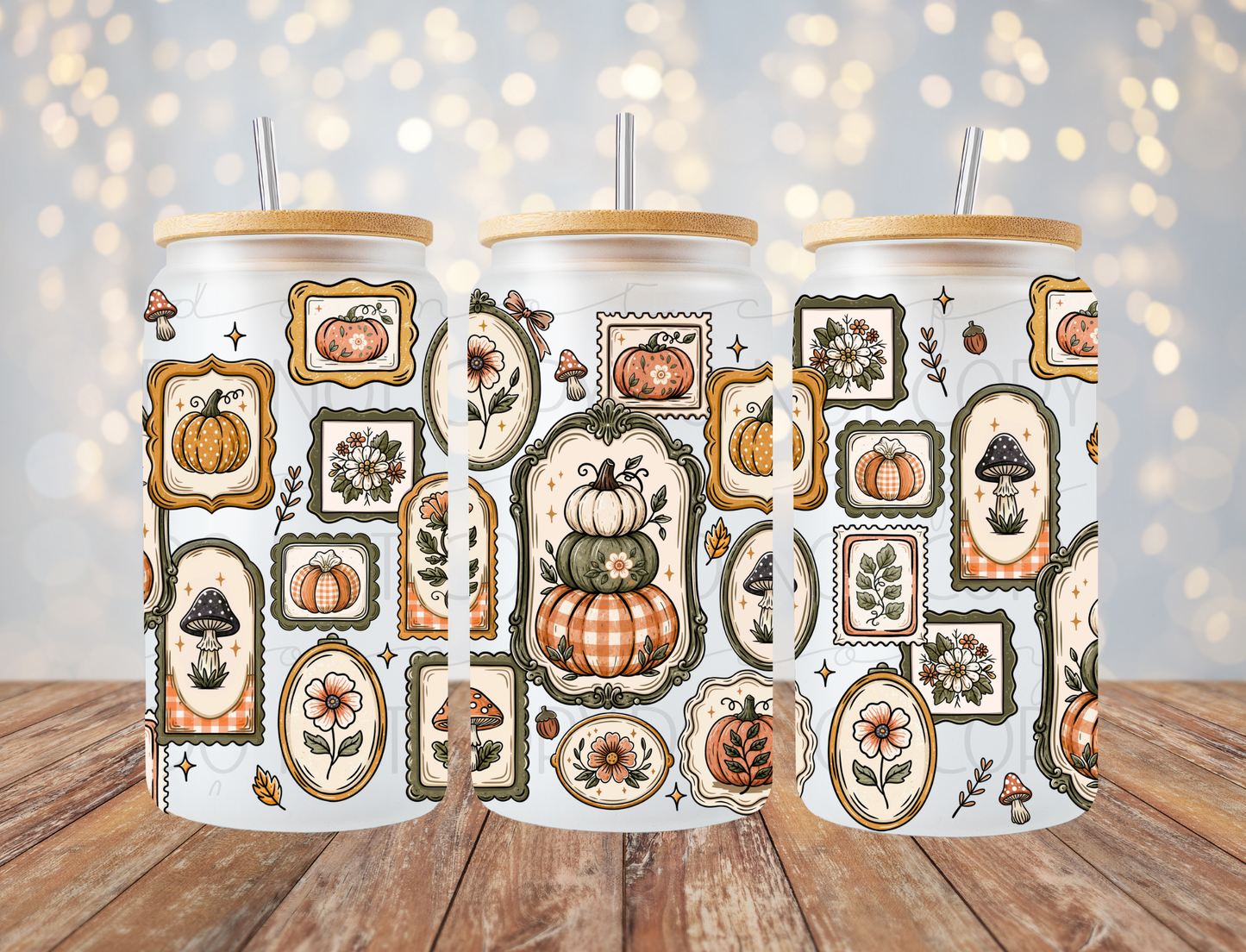 Fall Picture Frames 16 Oz Wrap