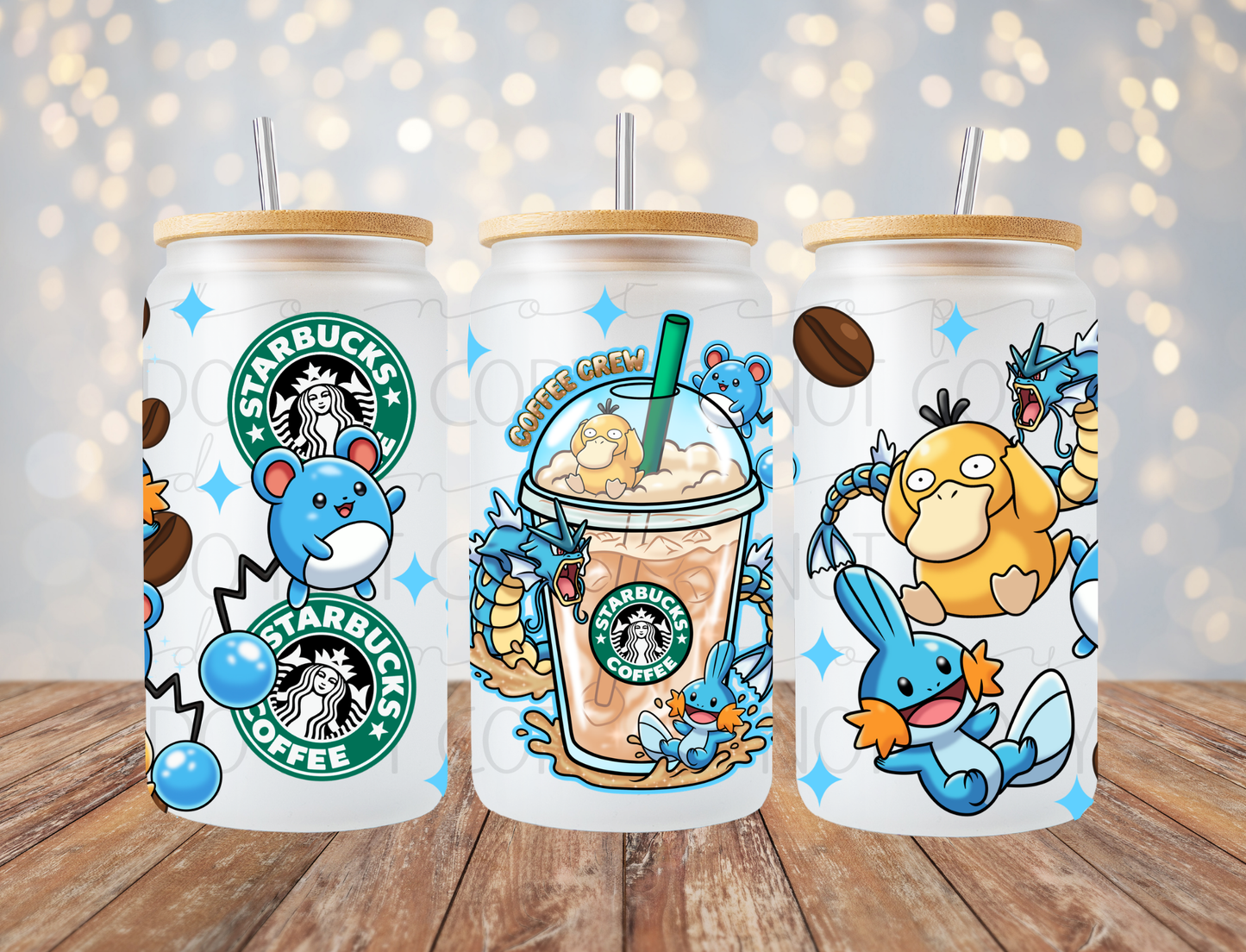 Anime Animal Coffee 16 Oz Wrap