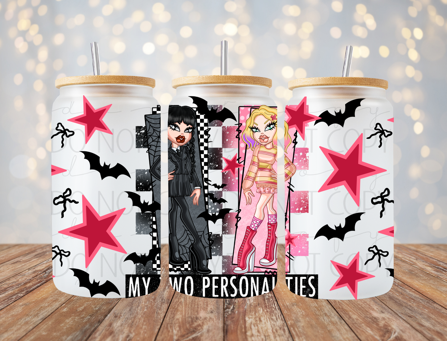 My Two Personalities Dolls 16 Oz Wrap