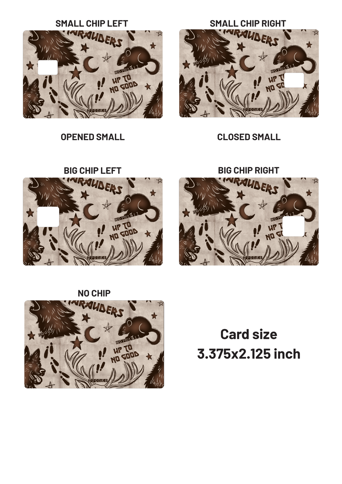 Wizard Map Credit Card Wrap