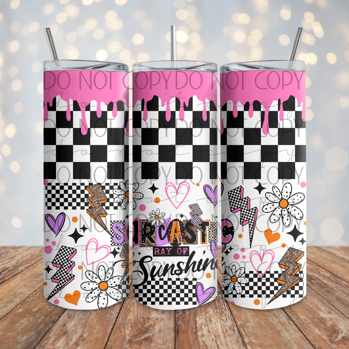 Sarcastic Sunshine 20 oz Wrap