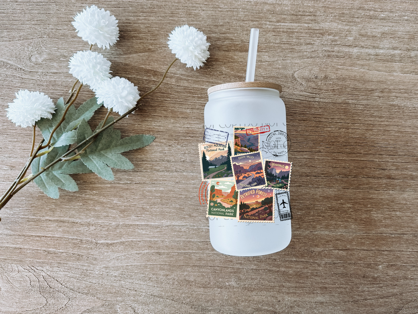 National Park Stamps Decal