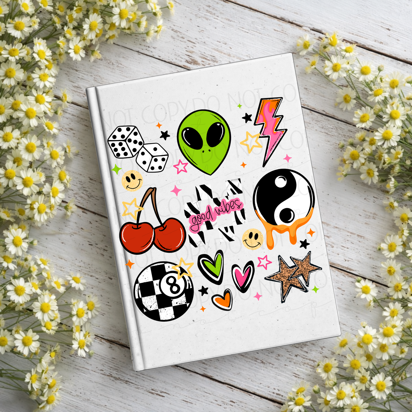 Good Vibes Notebook Decal