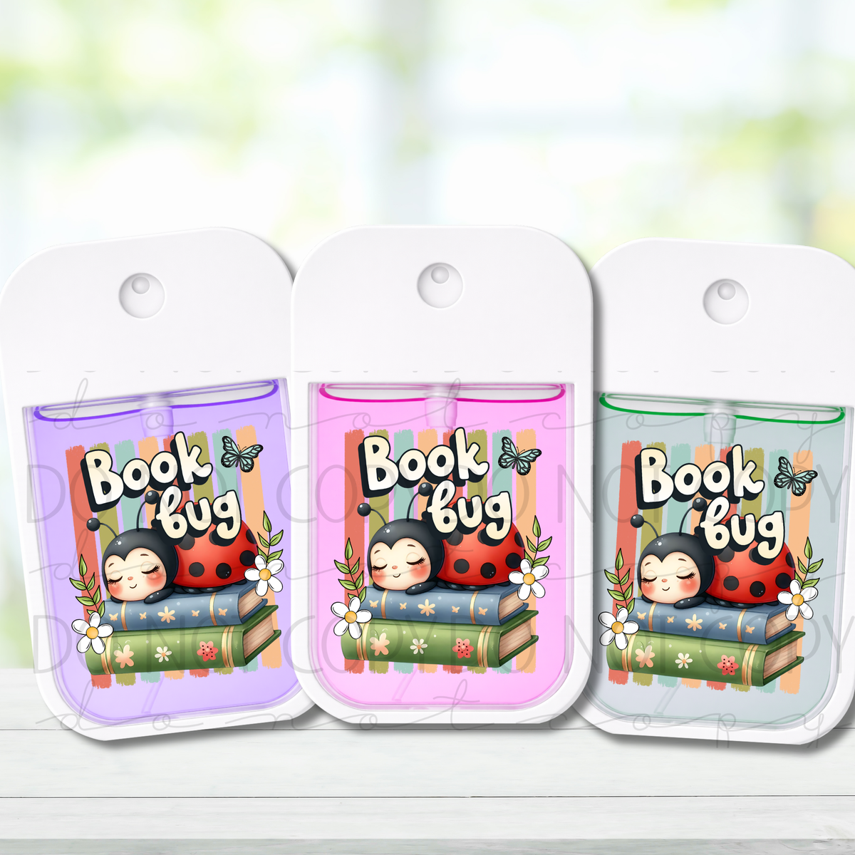 Book Bug Spray Decal