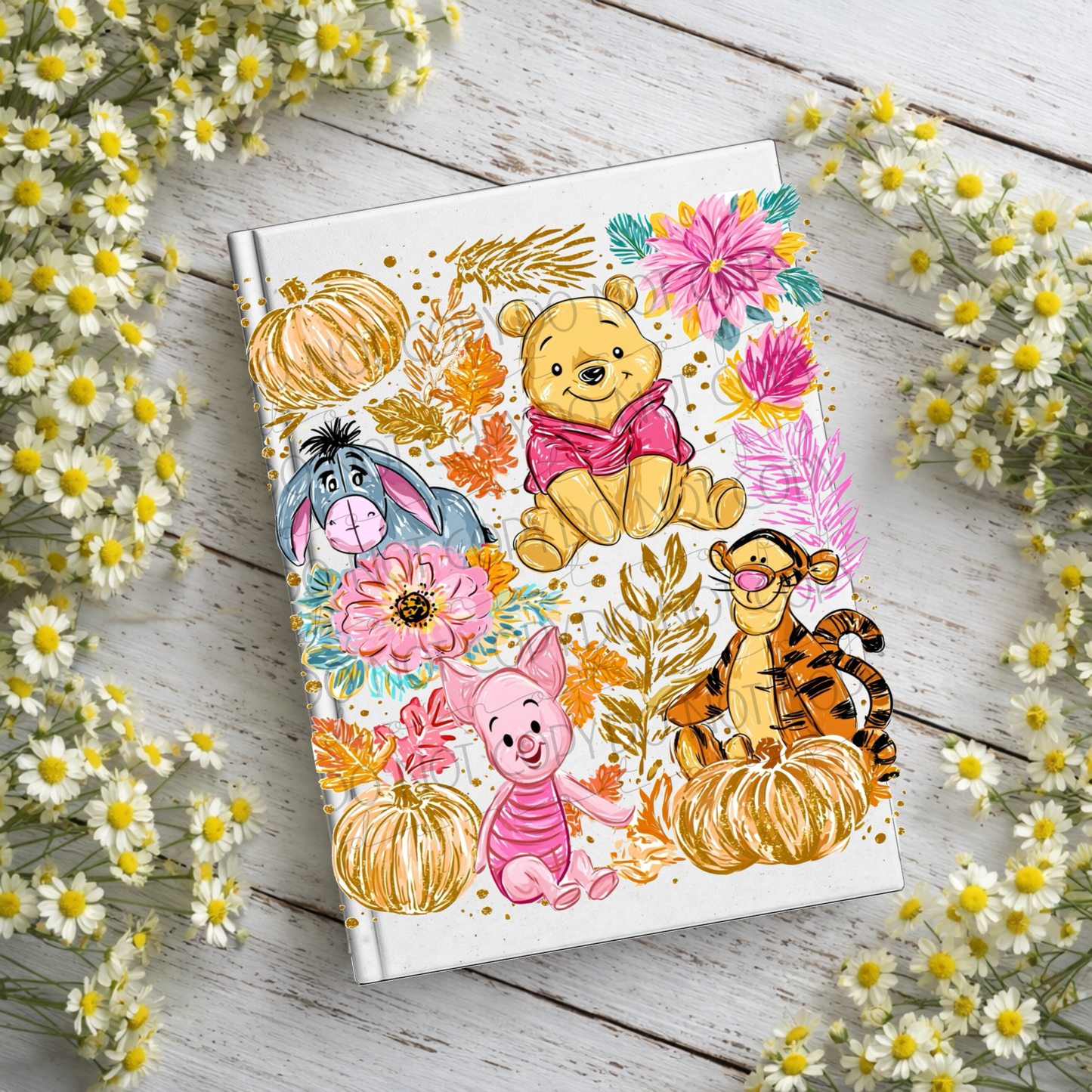 Fall honey Bear & Friends Notebook Decal