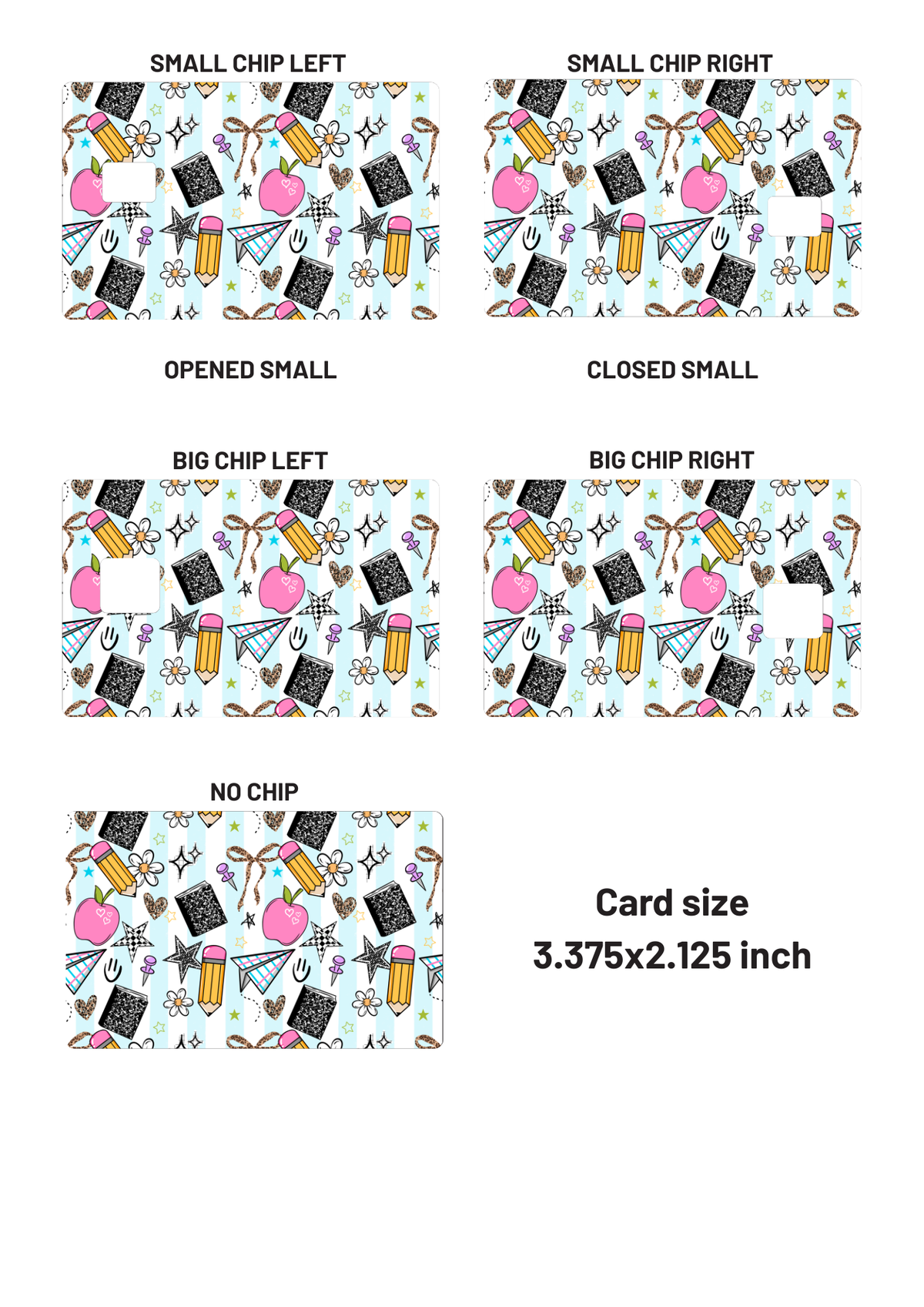School Credit Card Wrap