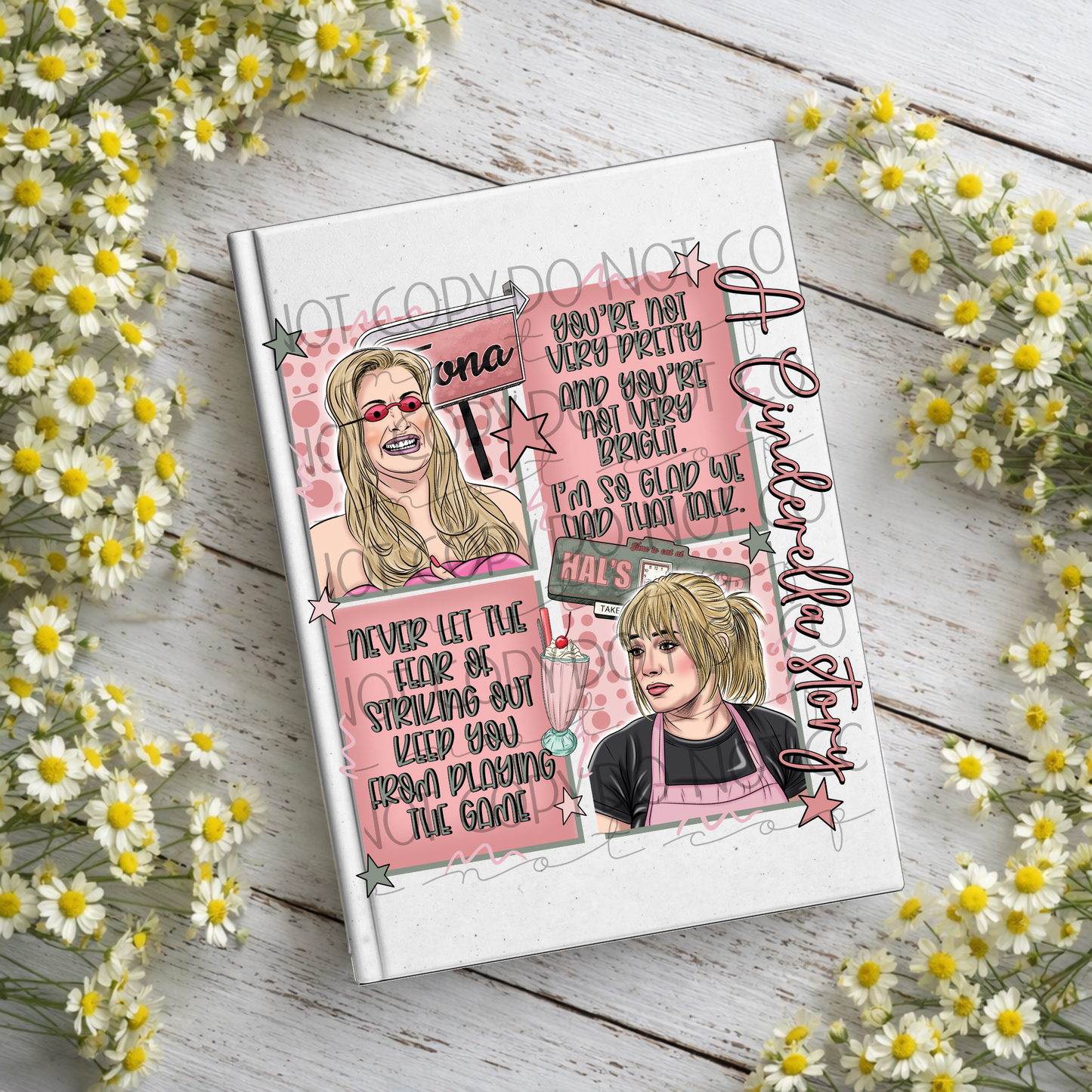 Diner Girl Notebook Decal