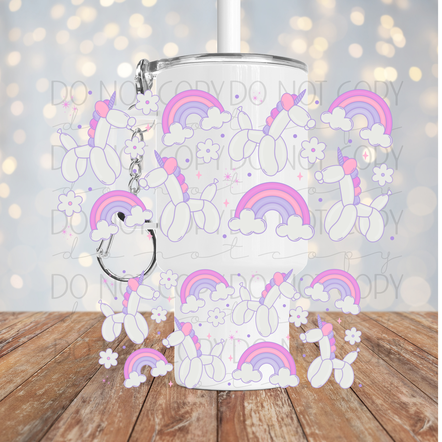 Balloon Unicorns Mini Wrap