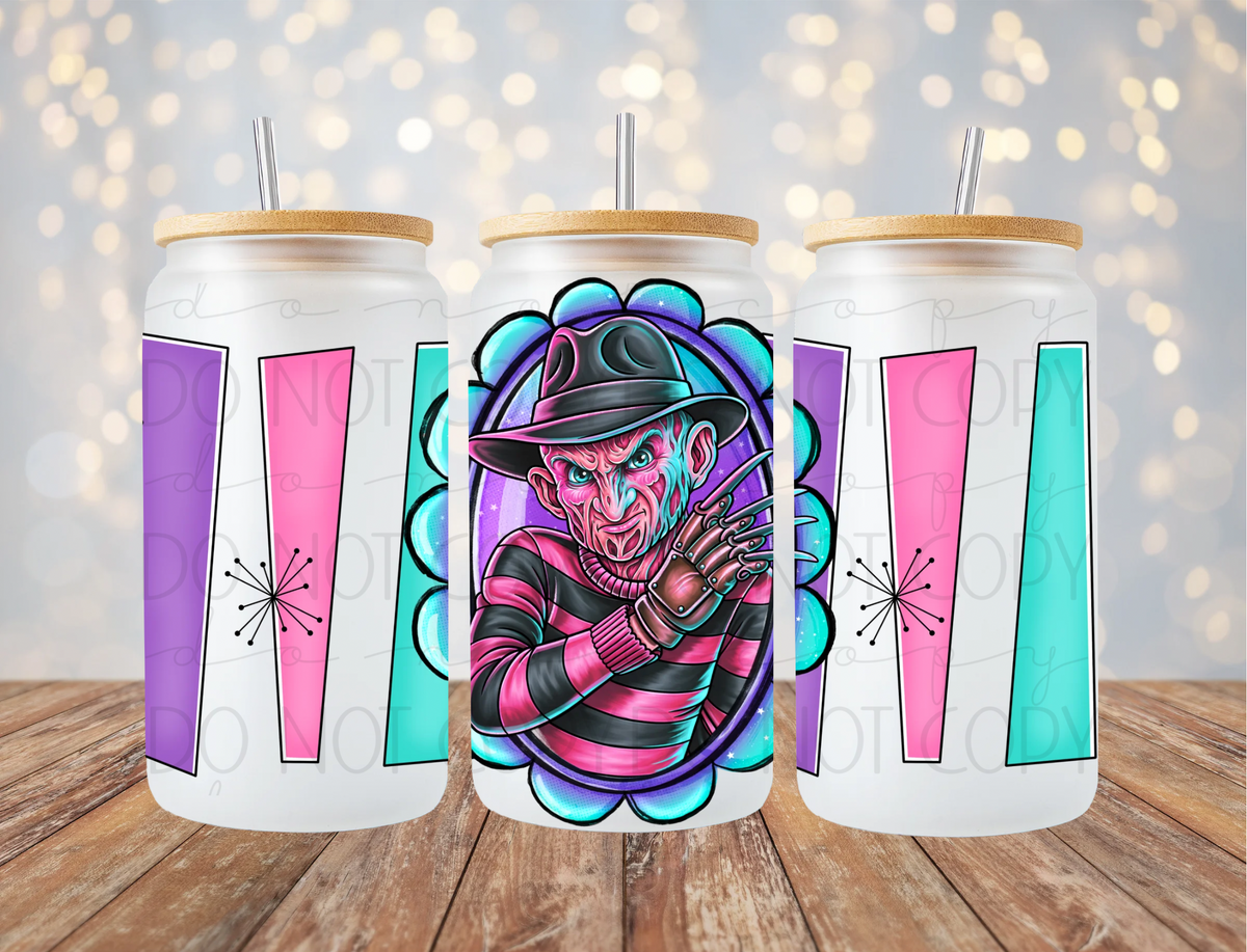 Nightmare Horror Guy 16 Oz Wrap