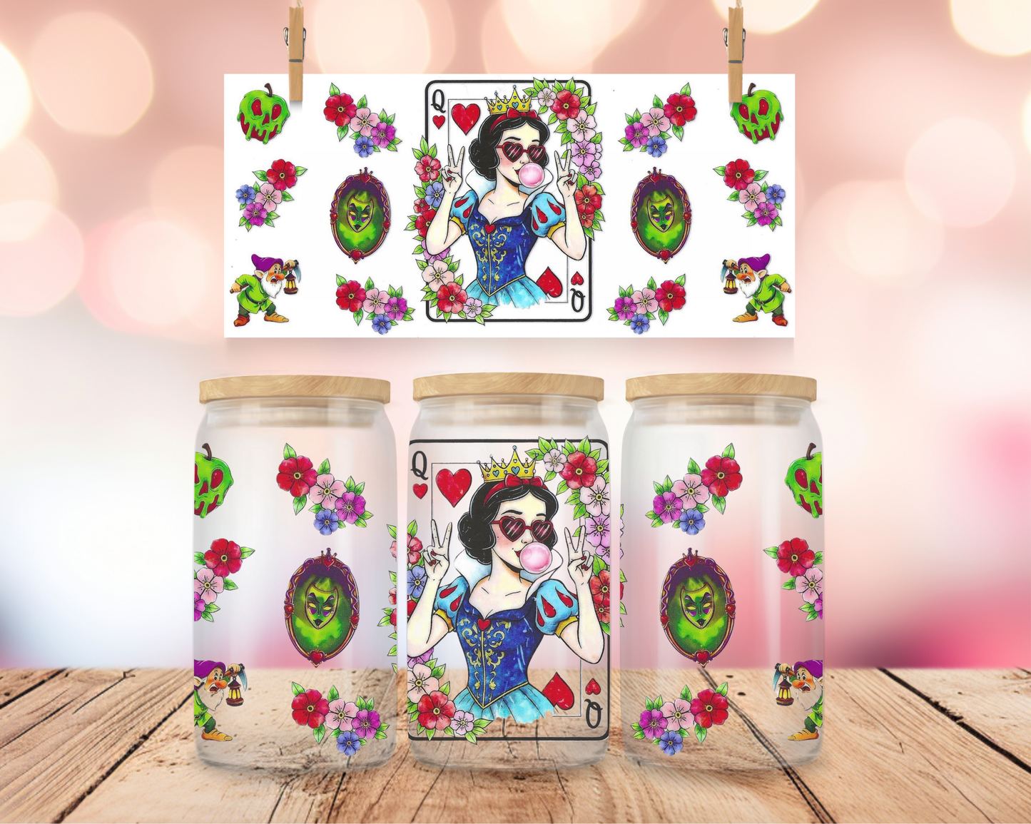 Dwarf Princess Card 16 oz Wrap