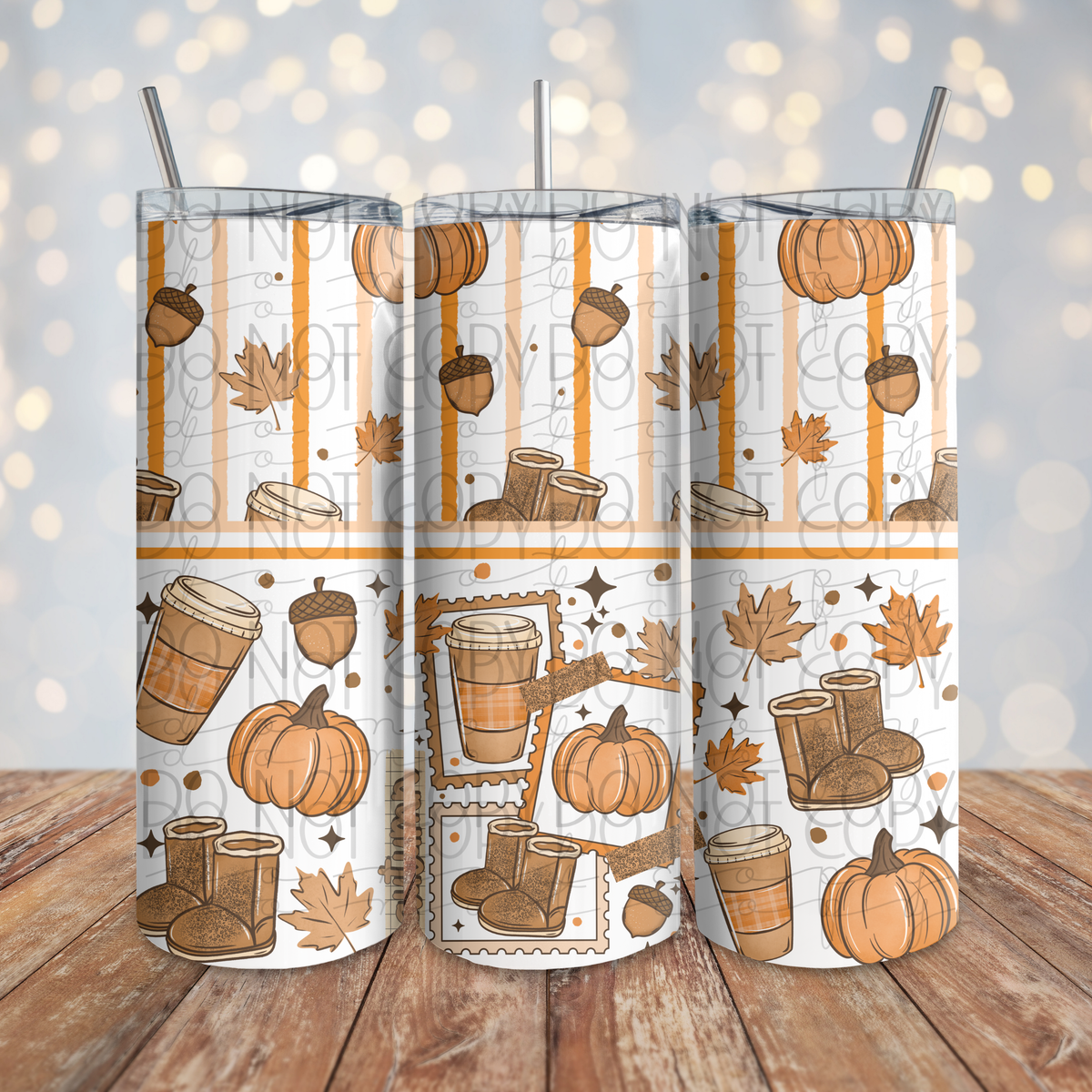 Pumpkin Spice 20 oz Wrap