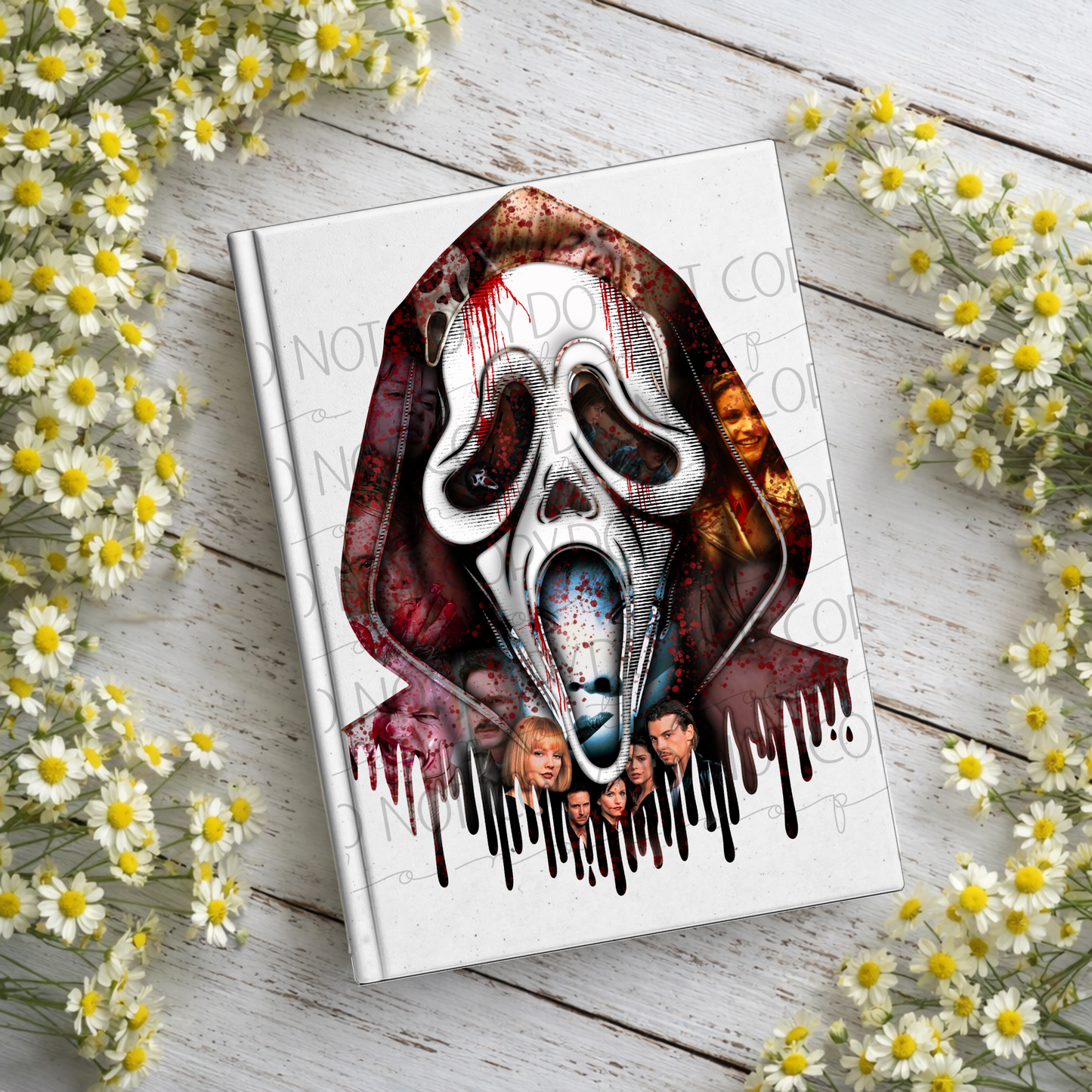 Ghost Horror Notebook Decal