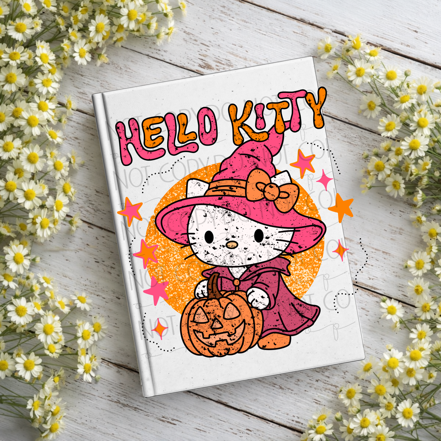 Halloween Kitty Notebook Decal