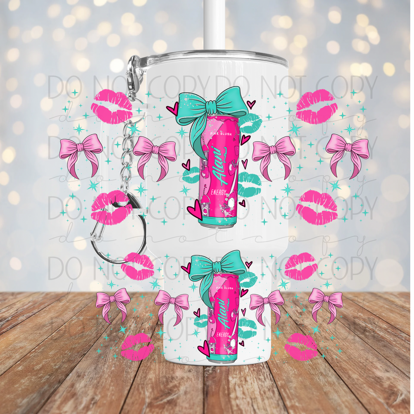 Pink Slush Energy Drink Mini Wrap