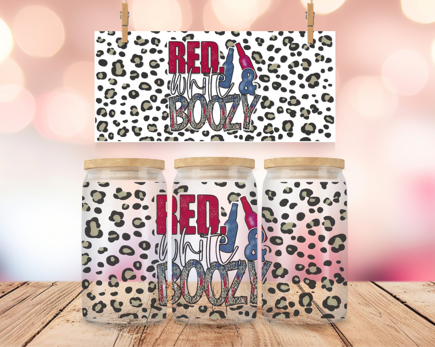 Red White & Boozy 16 oz Wrap