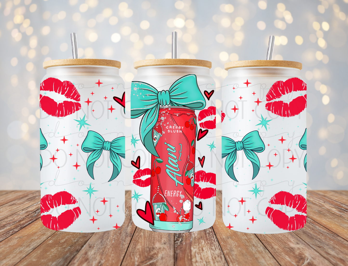 Cherry Slush Energy Drink 16 Oz Wrap