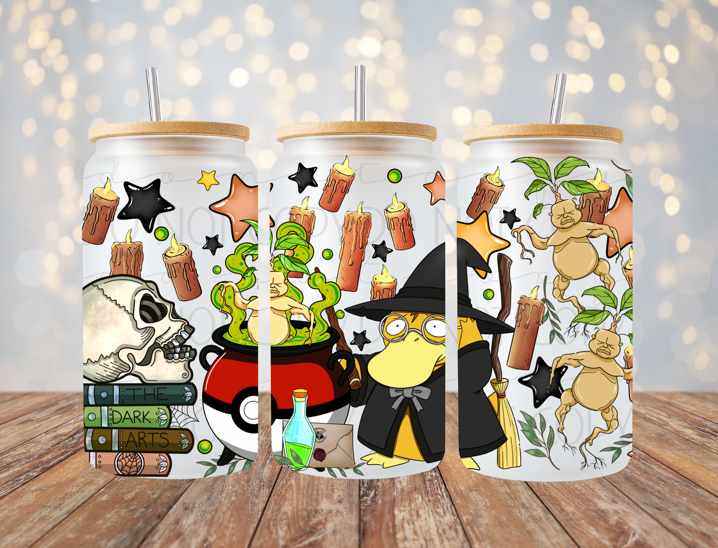 Dark Arts Anime Animal 16 Oz Wrap