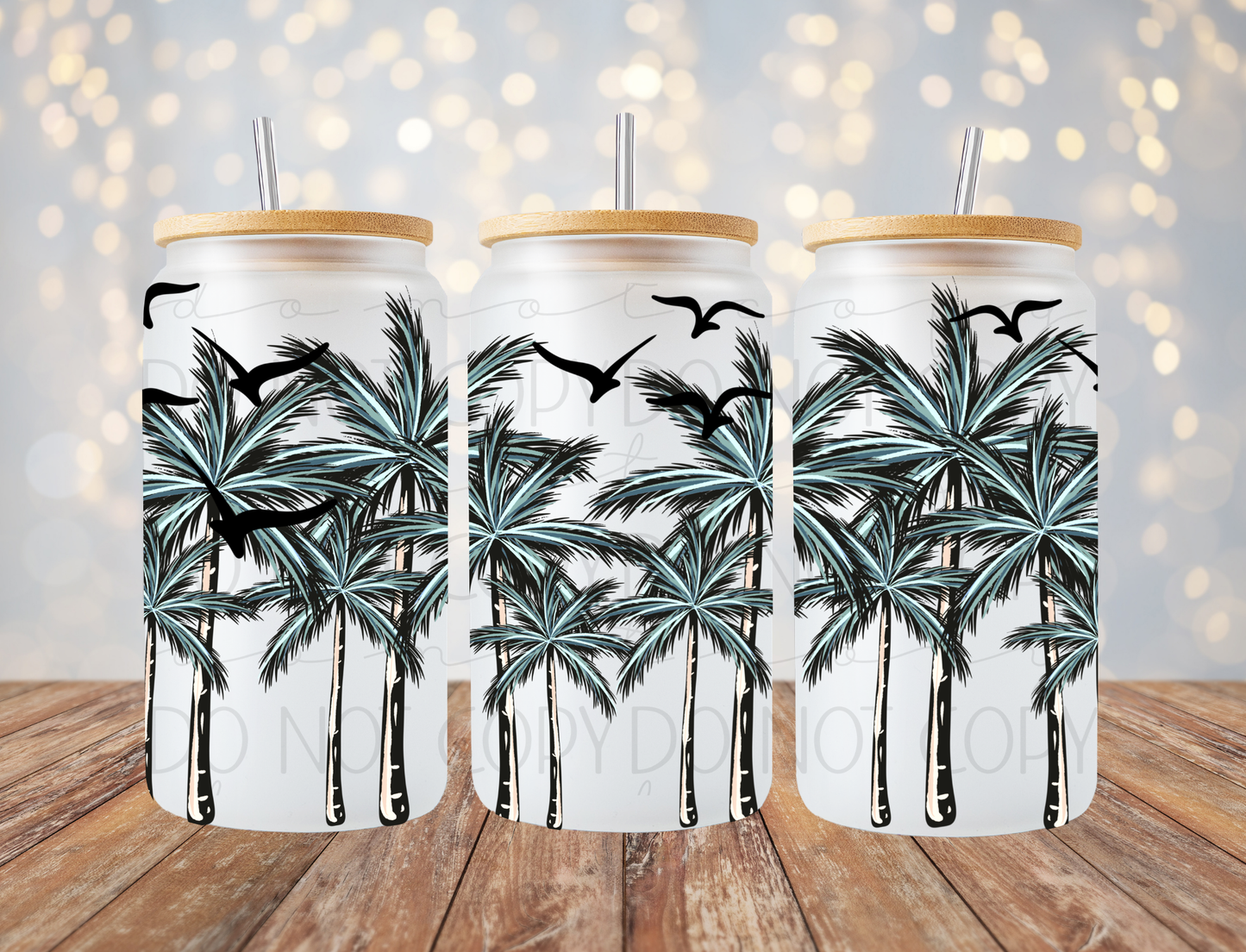 Palm Trees 16 Oz Wrap
