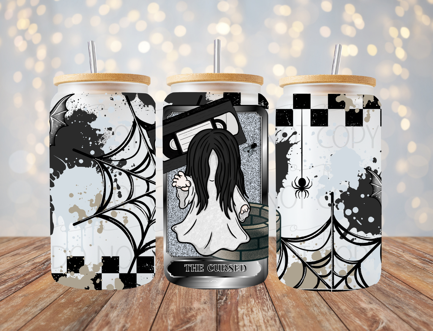 Cursed Horror Tarot 16 Oz Wrap