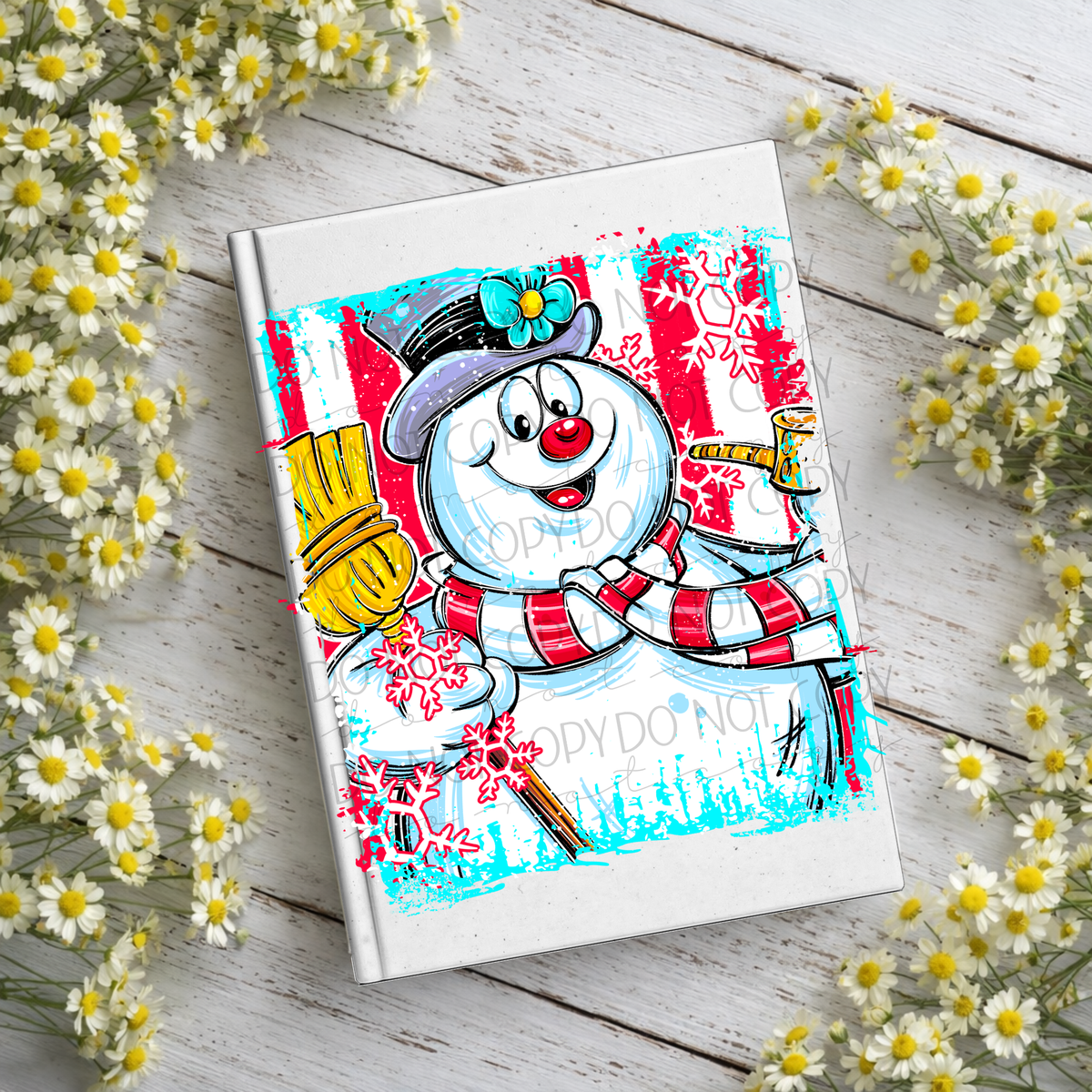 Snowman Notebook Decal