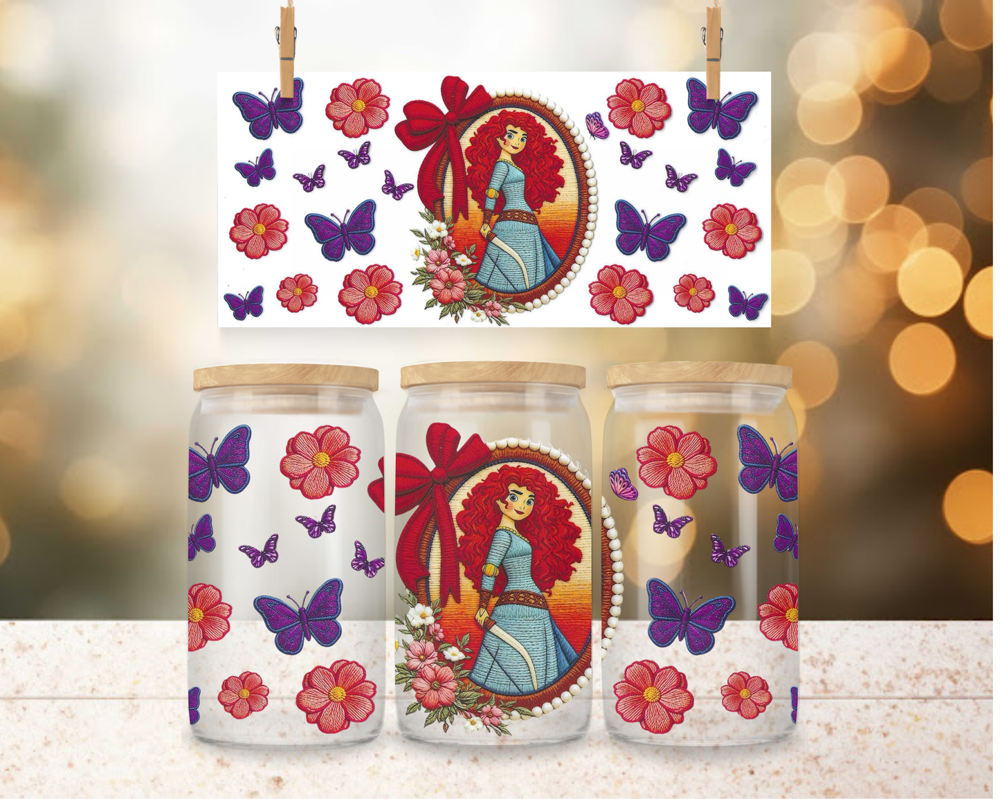 Arrow Princess Mirror 16 oz Wrap