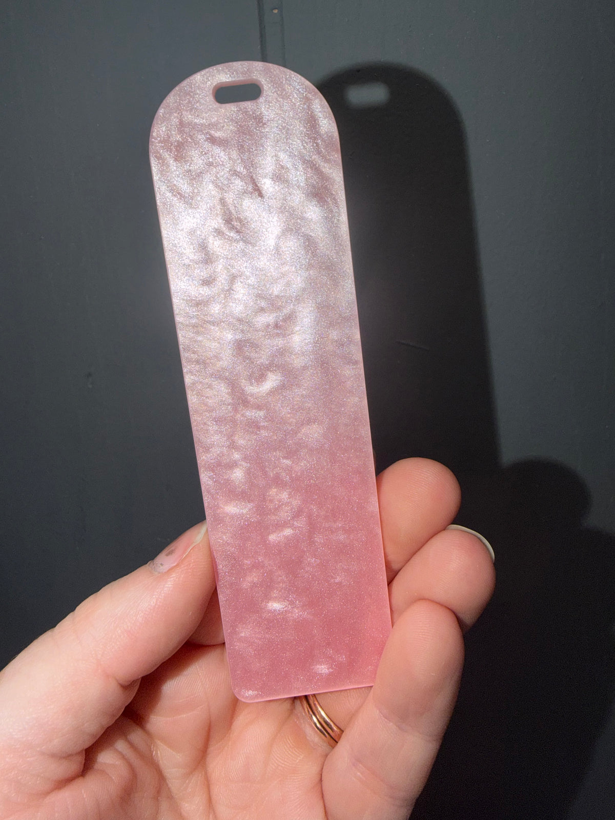 Pink Shimmer Bookmark