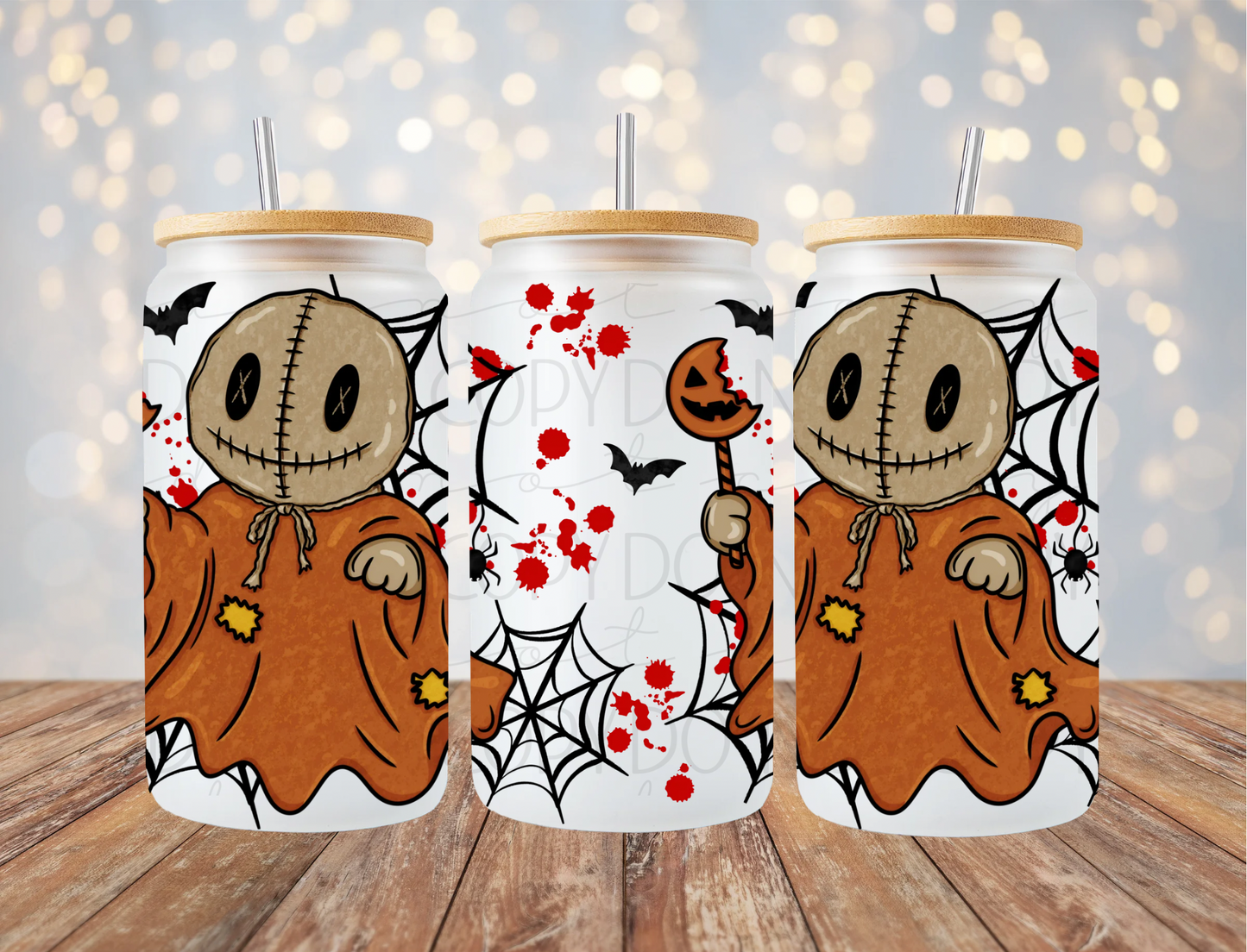 Trick Horror Ghost 16 Oz Wrap