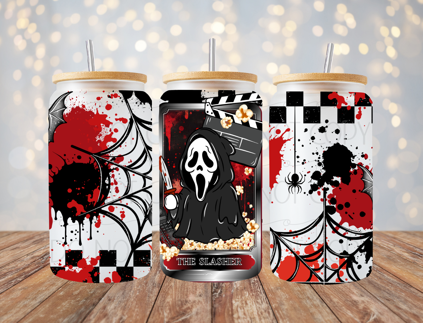 Ghost Horror Tarot 16 Oz Wrap