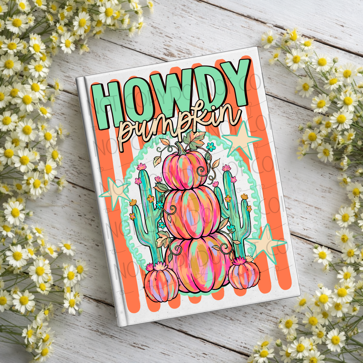 Howdy Pumpkin Notebook Decal