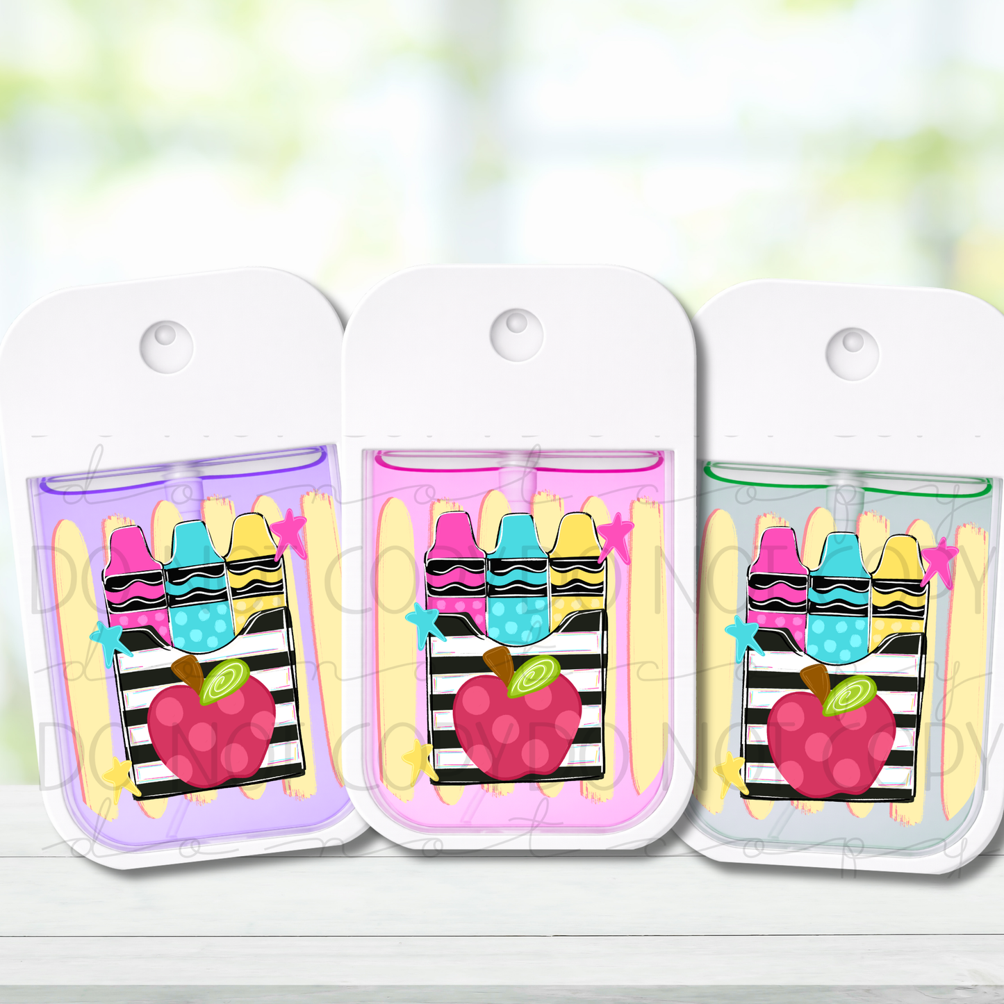 Crayons Spray Decal
