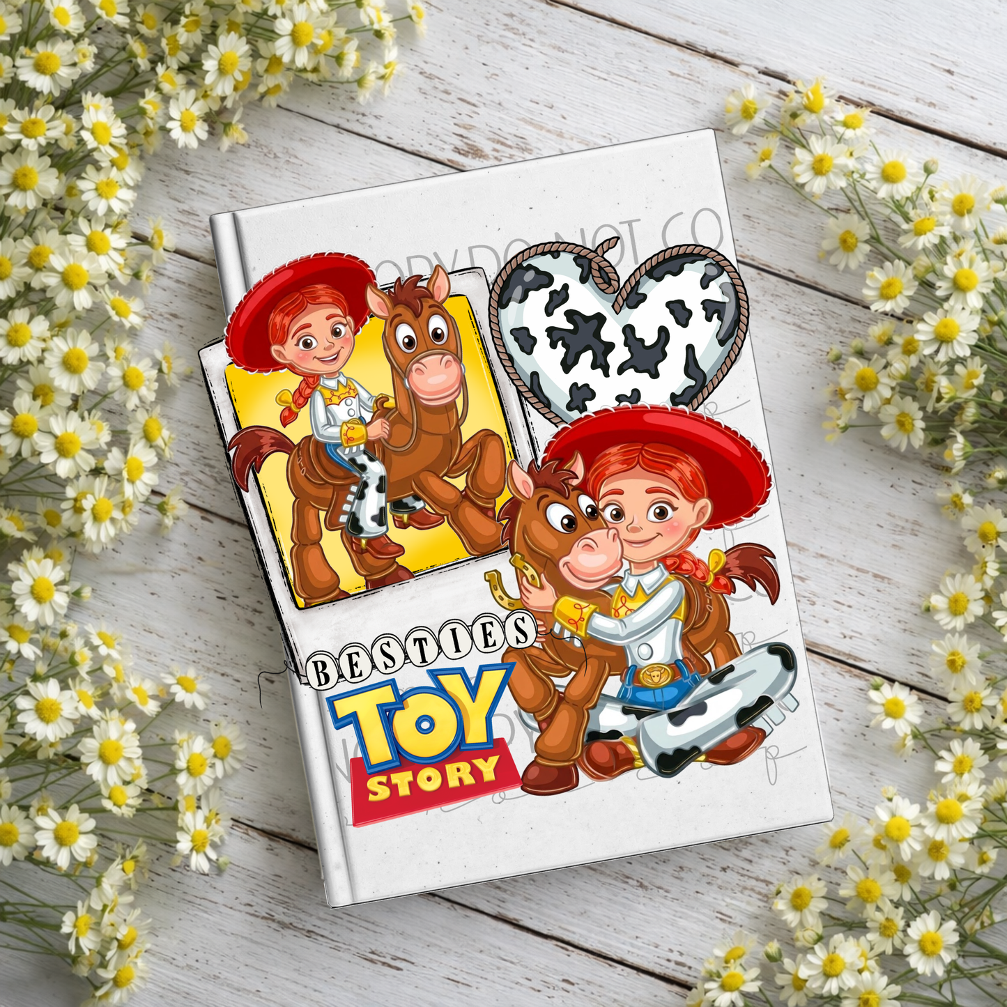 Cowgirl & Horse Notebook Decal