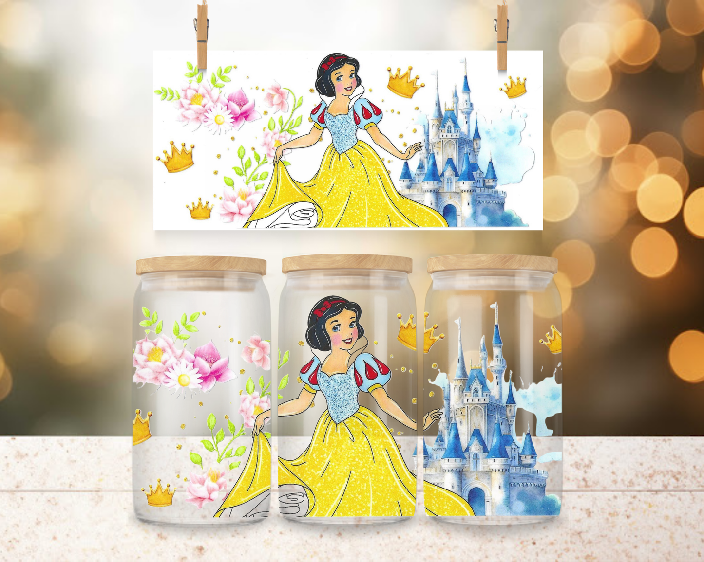 Dwarf Princess Castle 16 oz Wrap