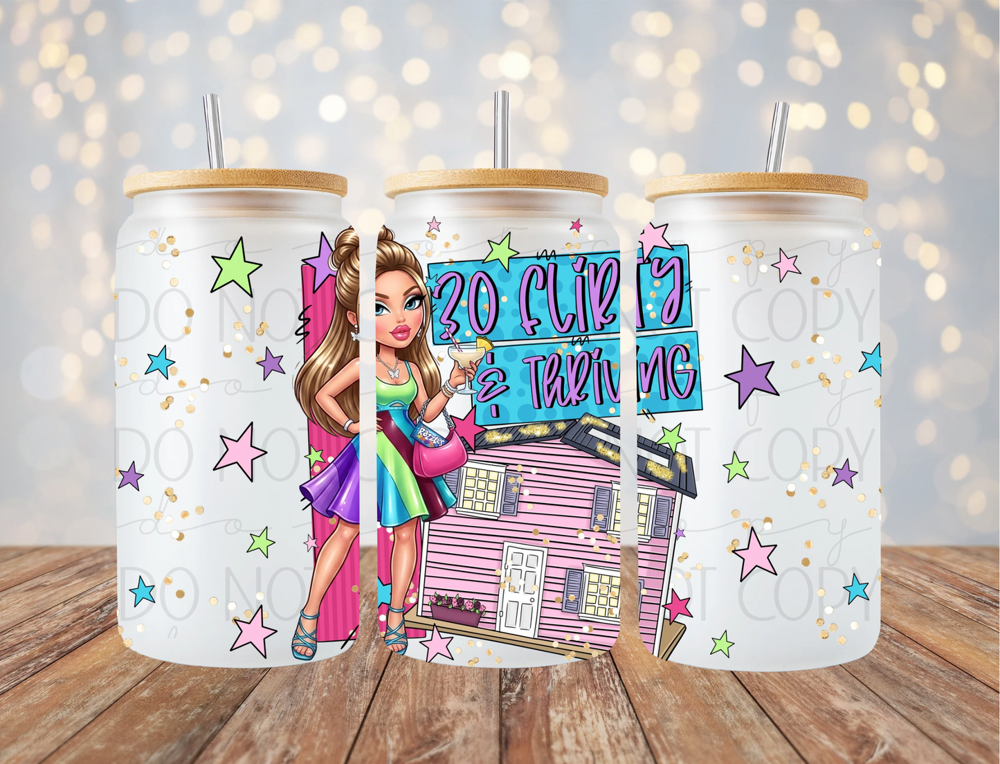 Flirty & Thriving 16 Oz Wrap