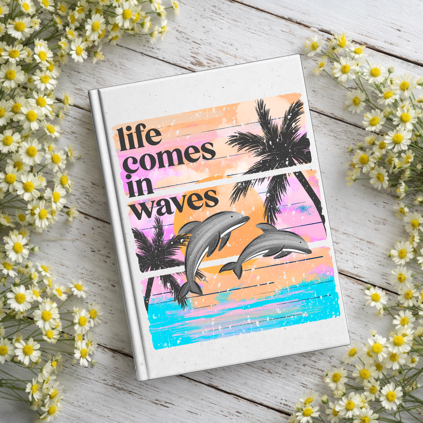 Comes In Waves Notebook Decal