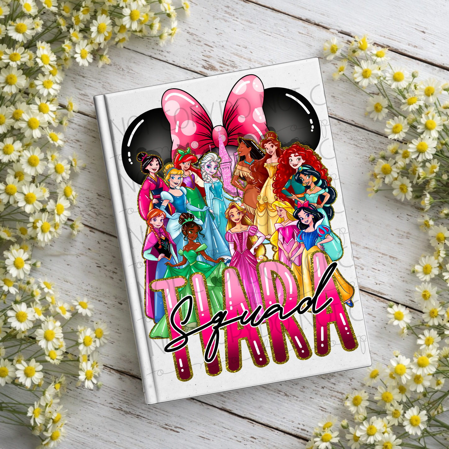 Tiara Squad Notebook Decal
