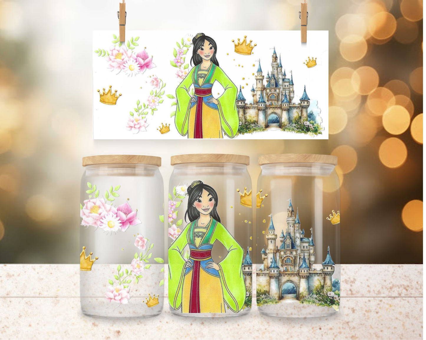 Warrior Princess Castle 16 oz Wrap