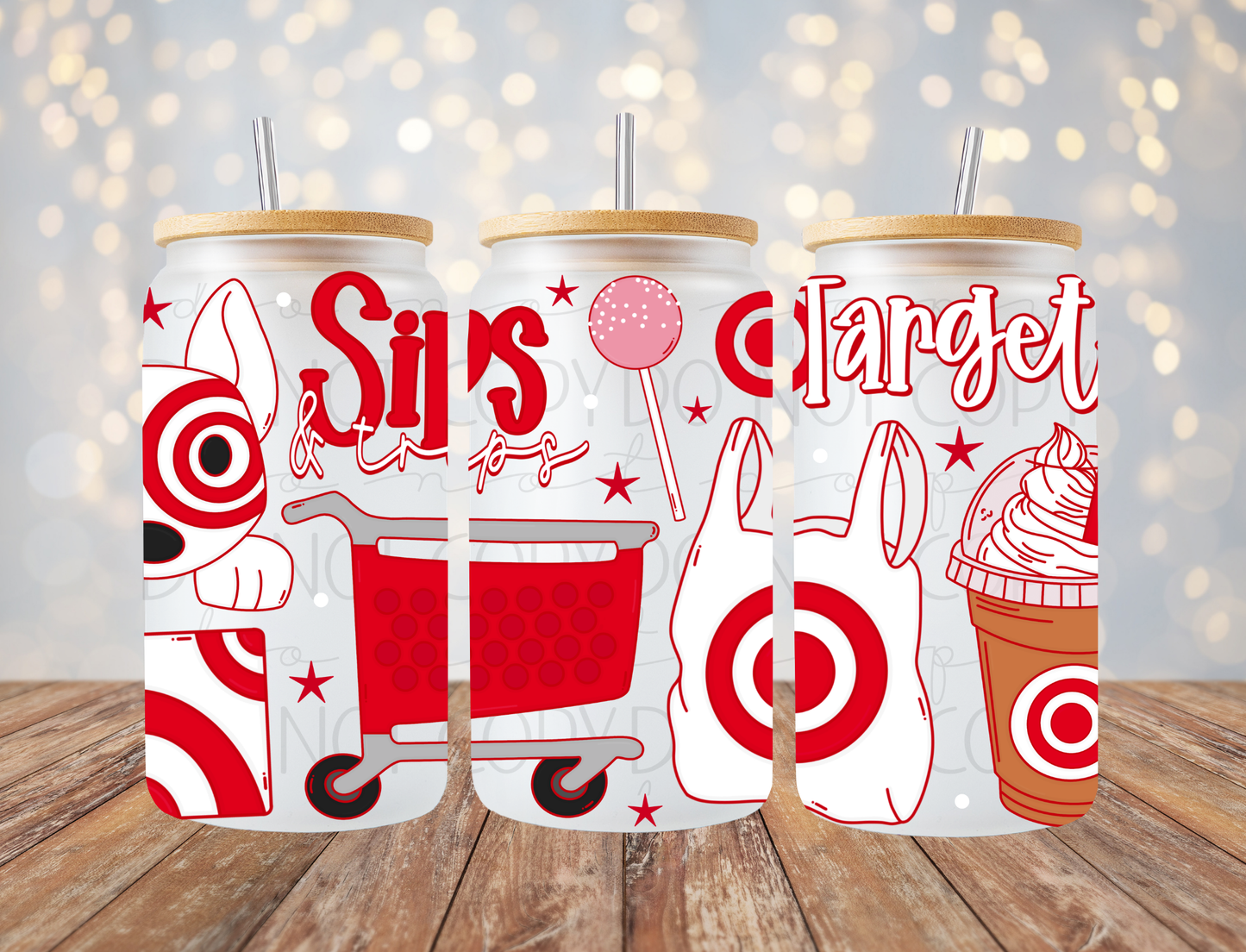 Sips & Trips 16 Oz Wrap