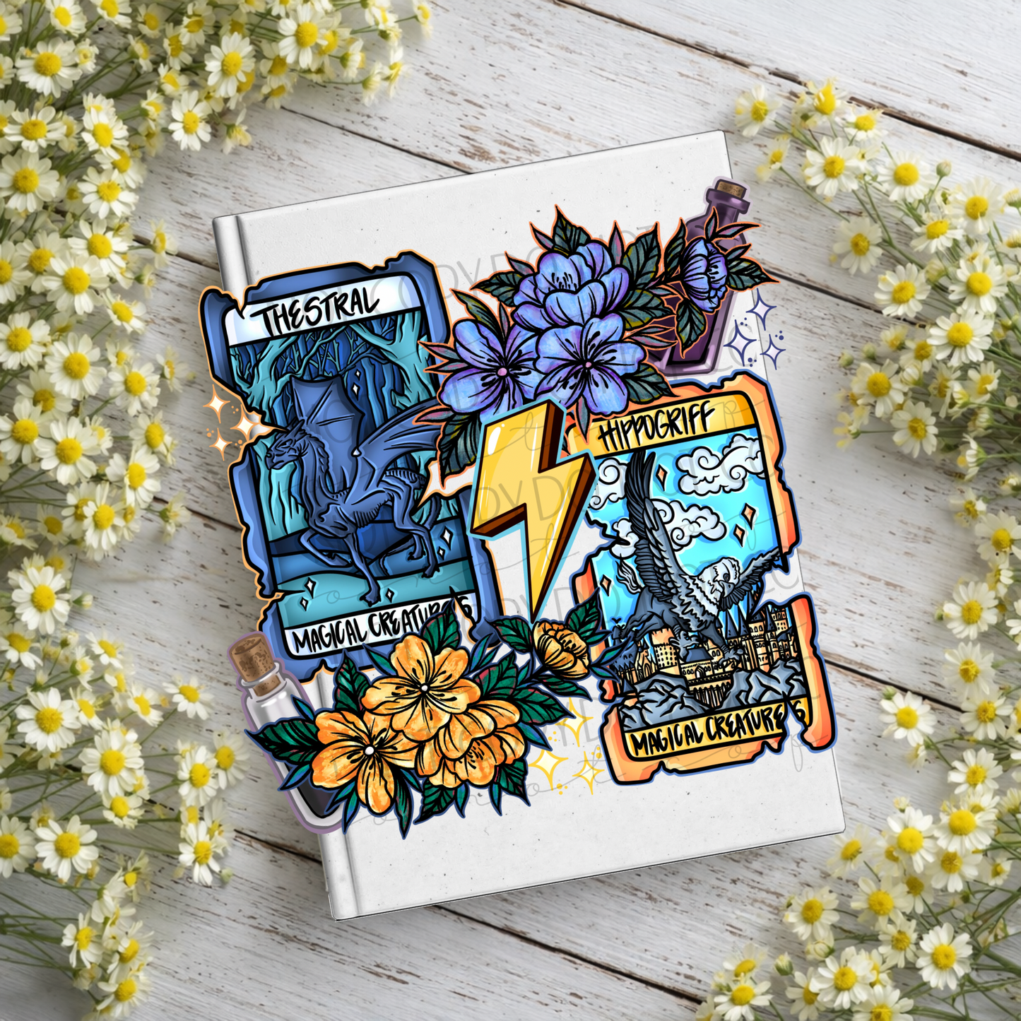 Blue Wizard Tarot Notebook Decal