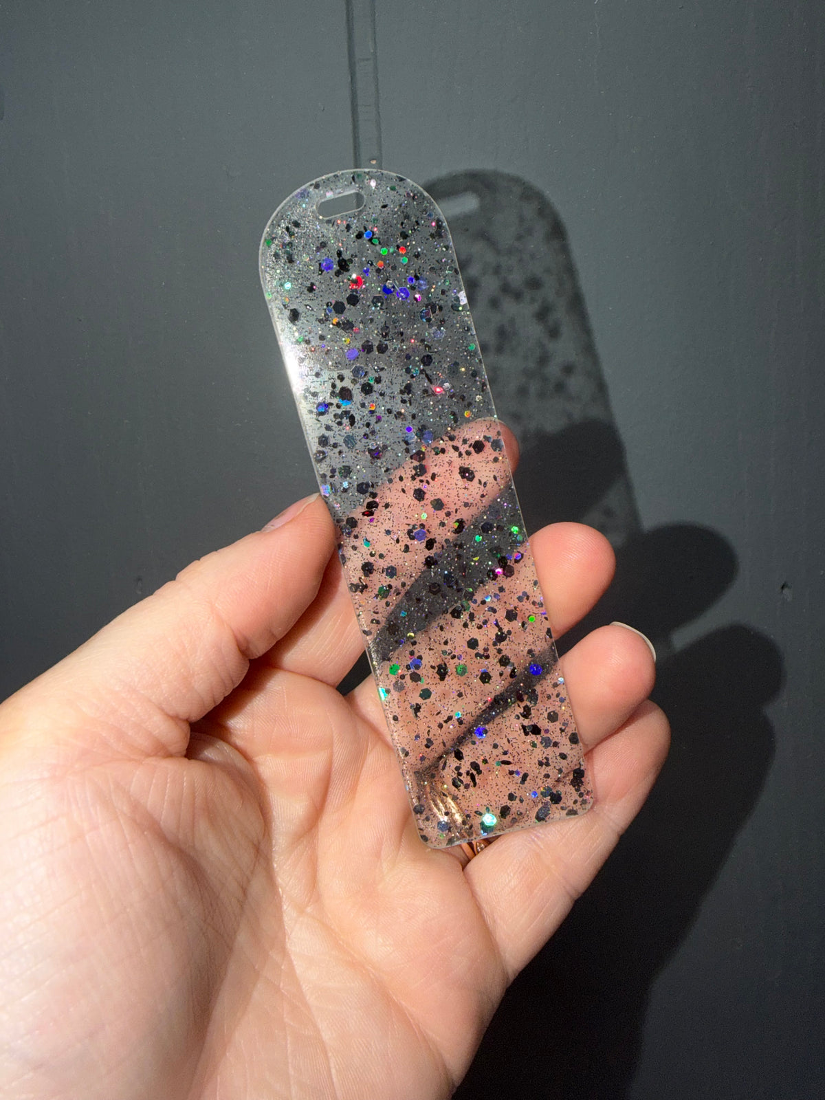 Black Sparkle Bookmark