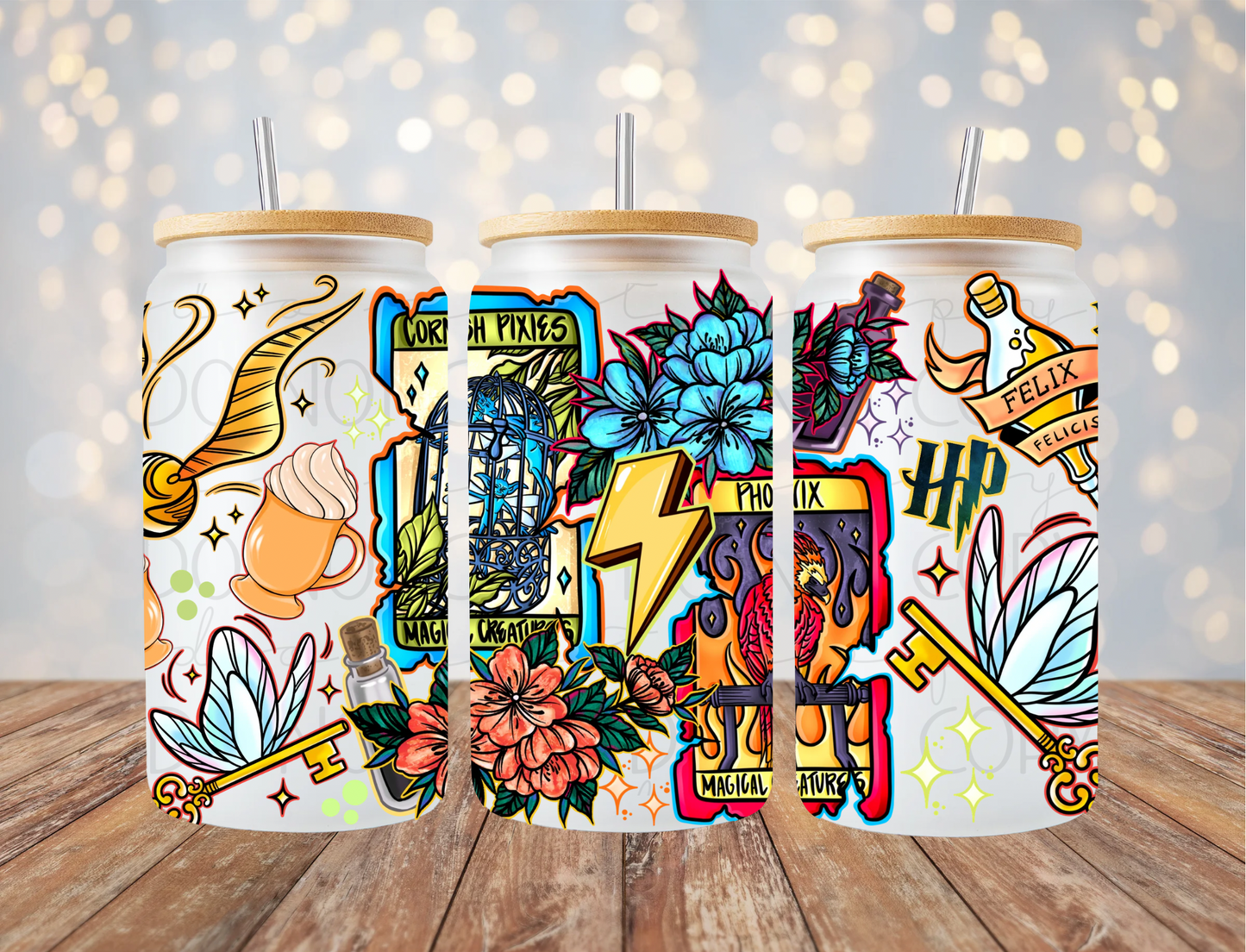 Wizard Tarot Cards 16 Oz Wrap