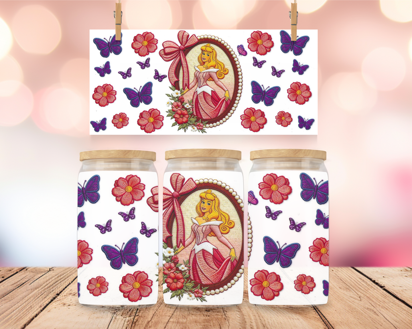 Sleeping Princess Mirror 16 oz Wrap