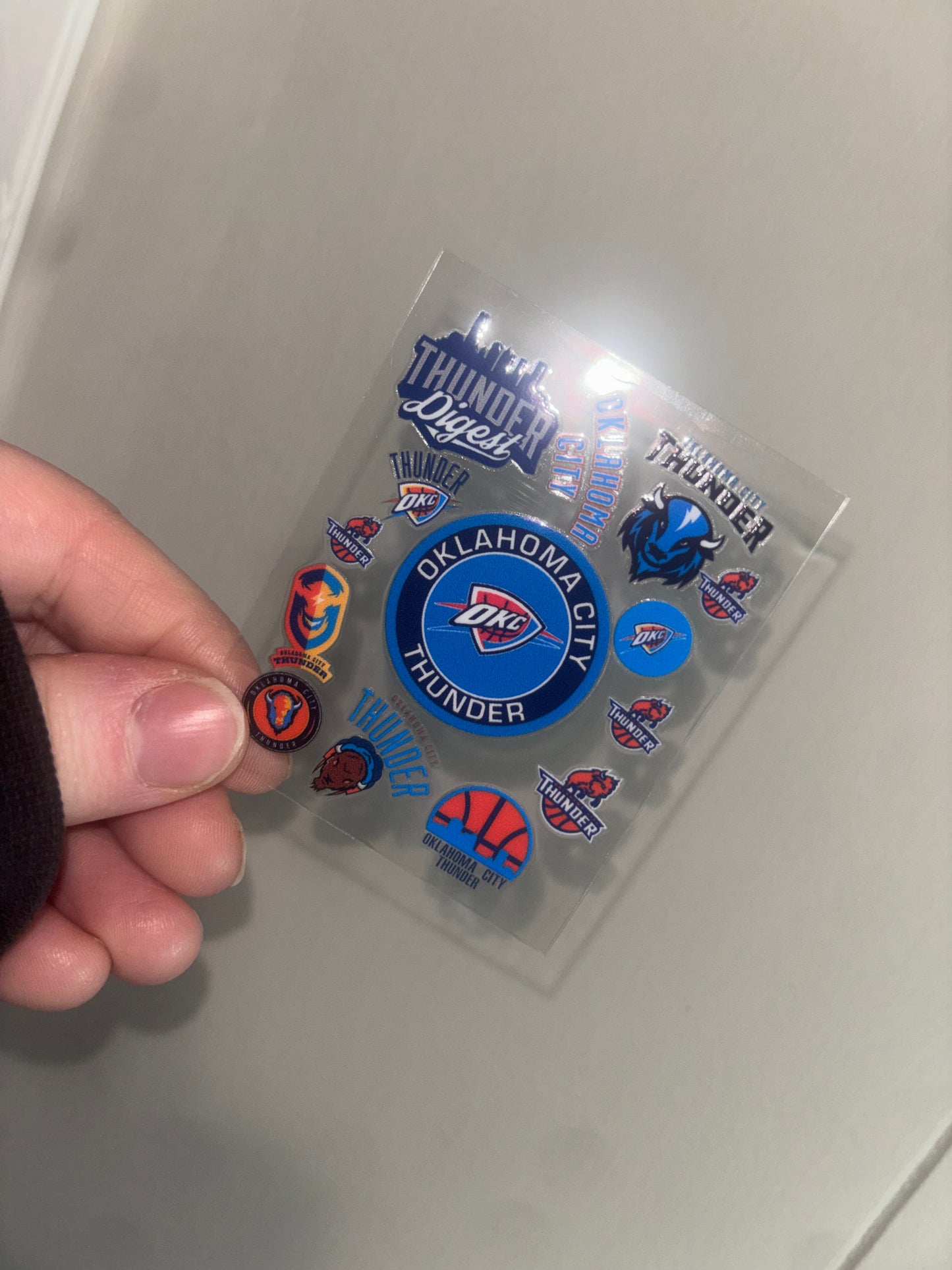 Oklahoma City Basketball Spray Decal