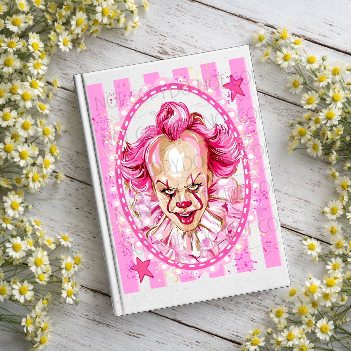 Clown Horror Guy Notebook Decal