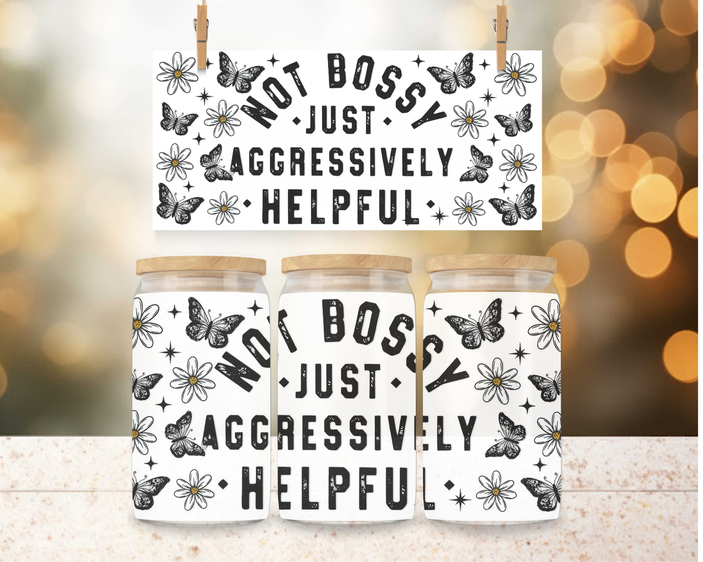 Just Aggressively Helpful 16 oz Wrap