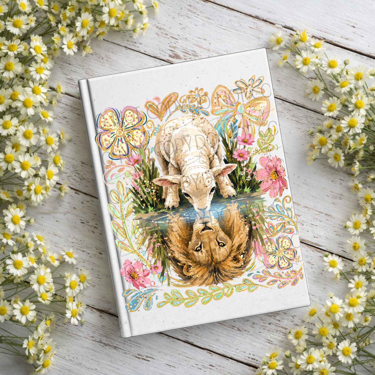 Lion & Lamb Notebook Decal