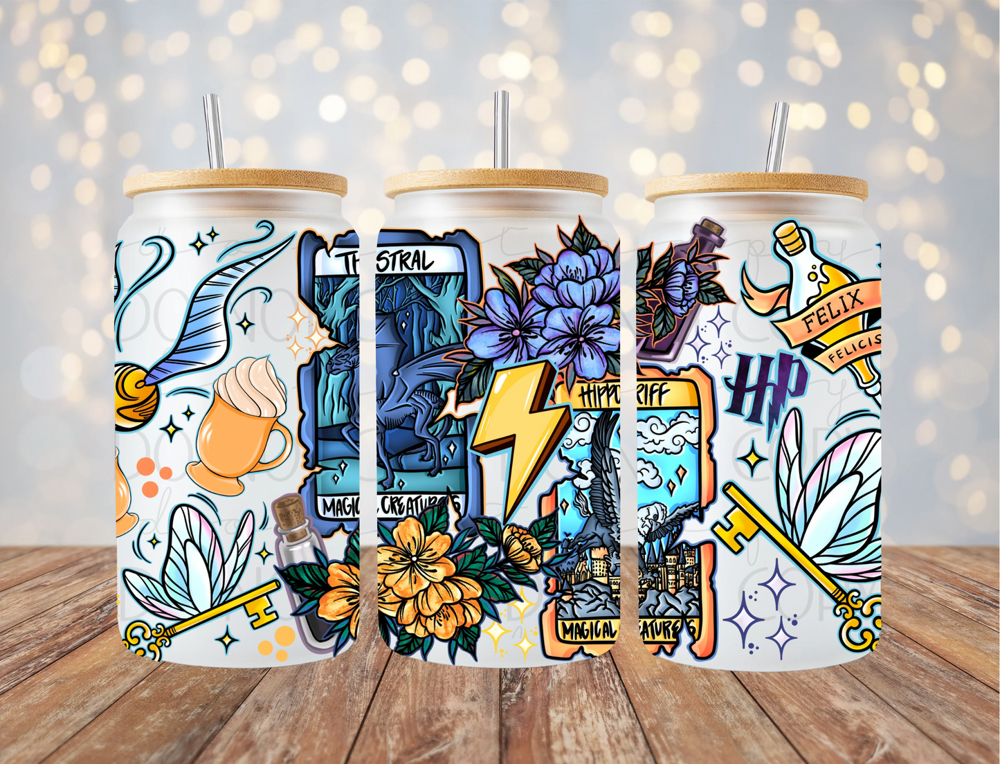 Wizard Tarot Cards 16 Oz Wrap