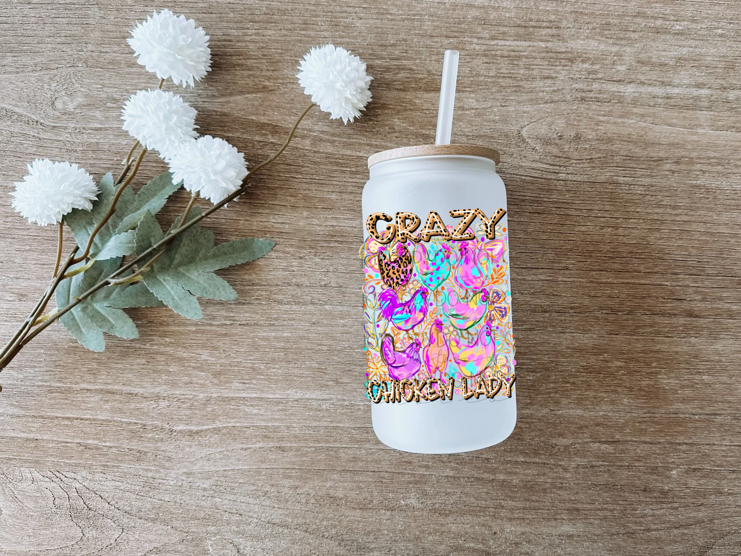 Crazy Chicken Lady Decal