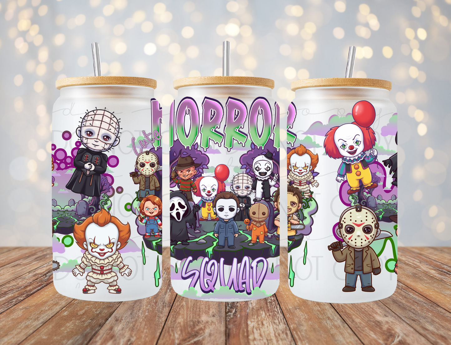Horror Squad 16 Oz Wrap