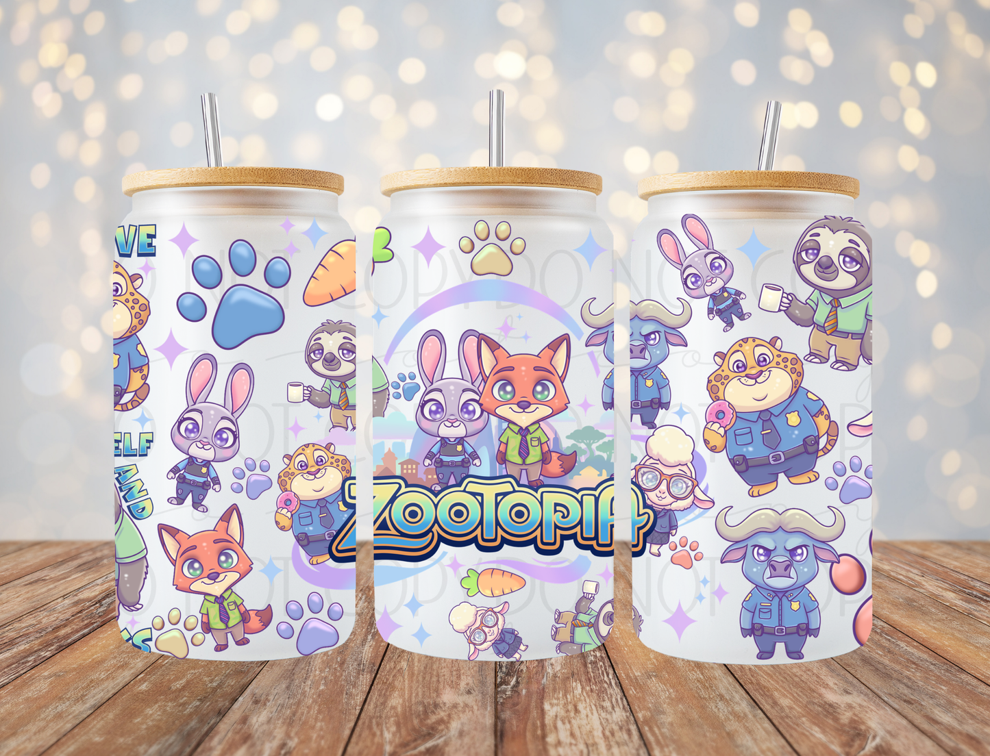 Zoo Animals 16 Oz Wrap